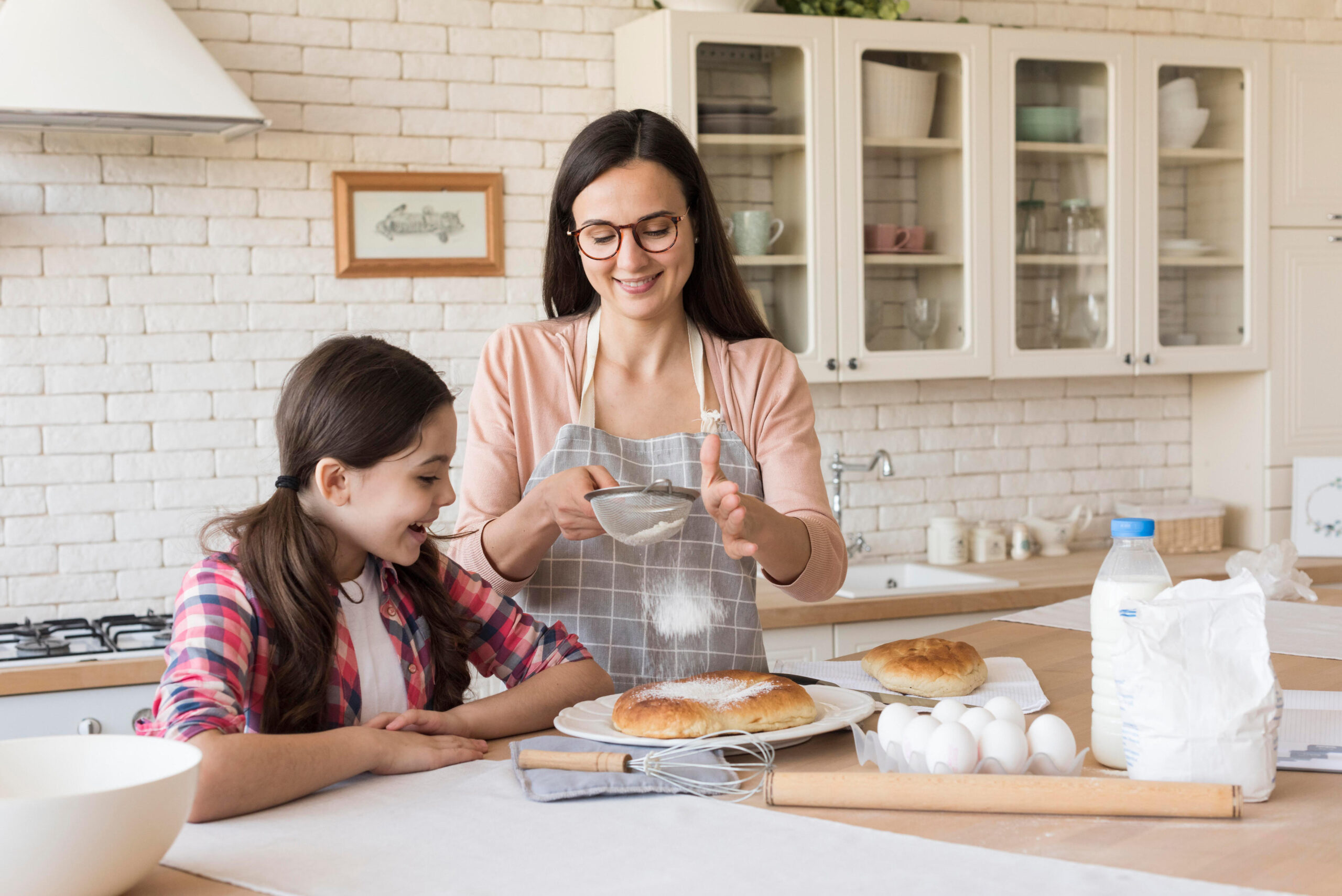 San Diego mom cooking with her daughter