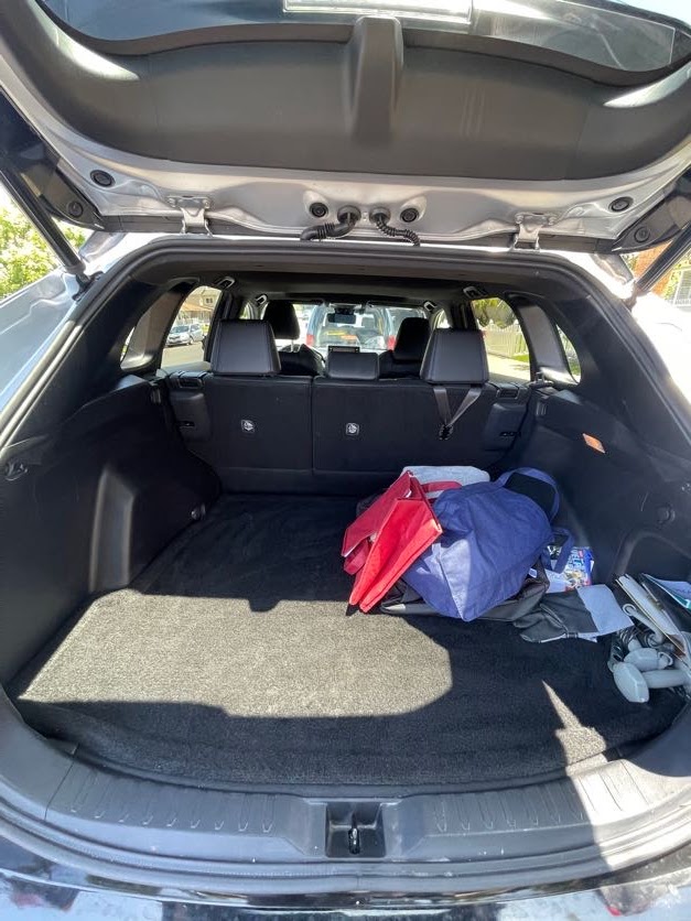 Clean SUV cargo area after mobile detailing in Encinitas
