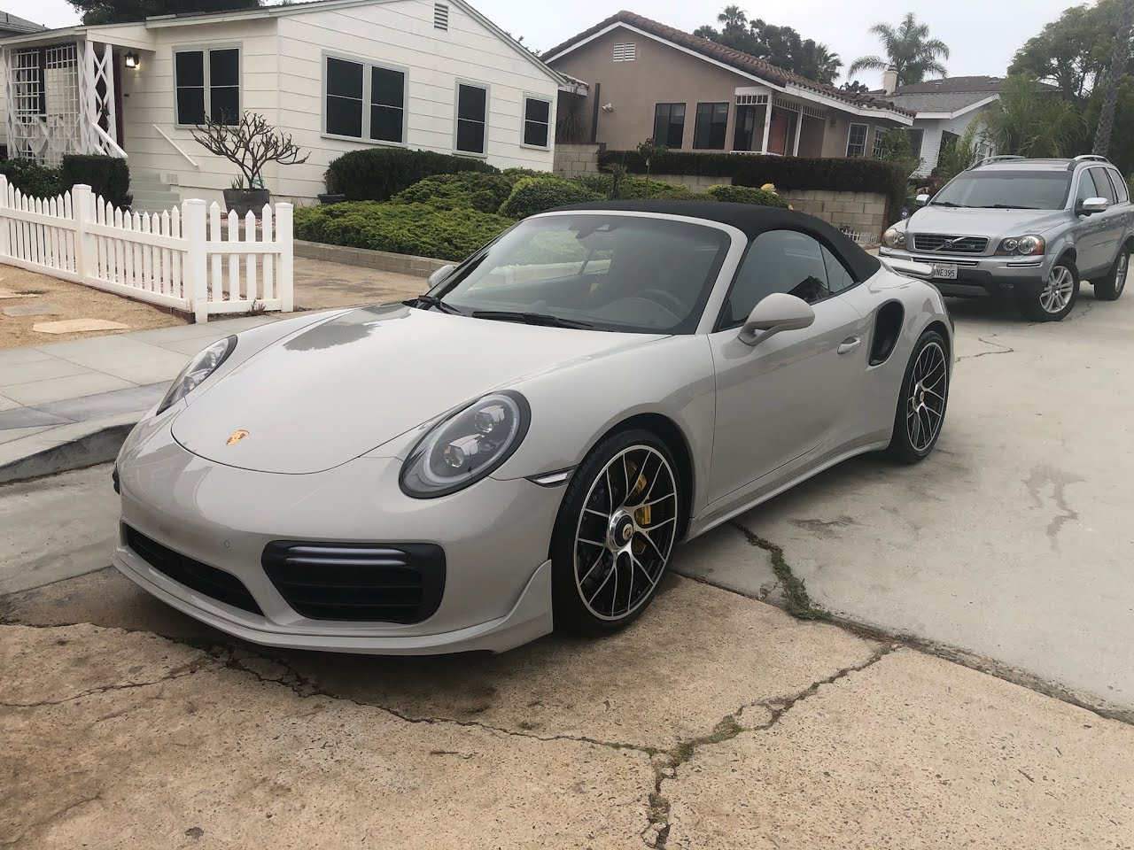 Porsche 911 Turbo S detailed in a La Jolla driveway