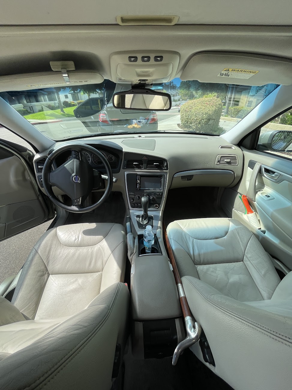 Freshly detailed Volvo S60 interior after a University City mobile detail
