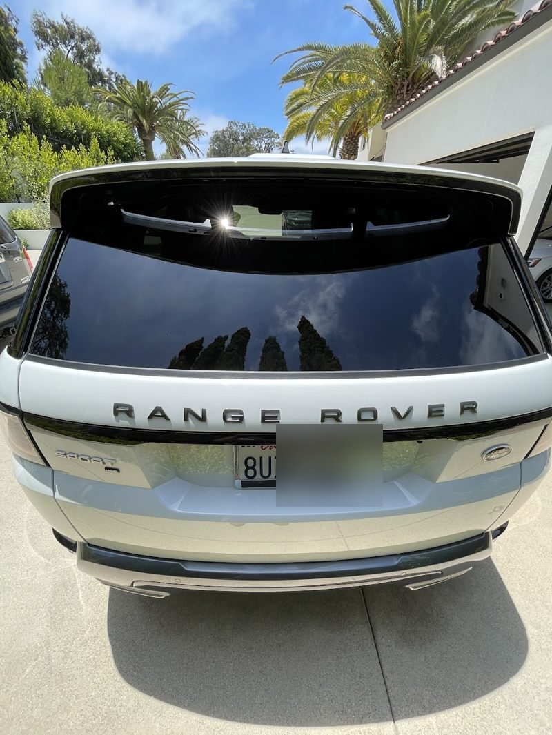 Range Rover Sport rear after paint protection and ceramic coating