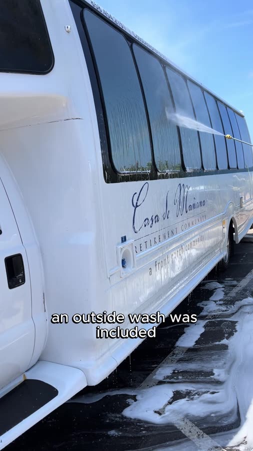 Casa de Manana shuttle wash in La Jolla