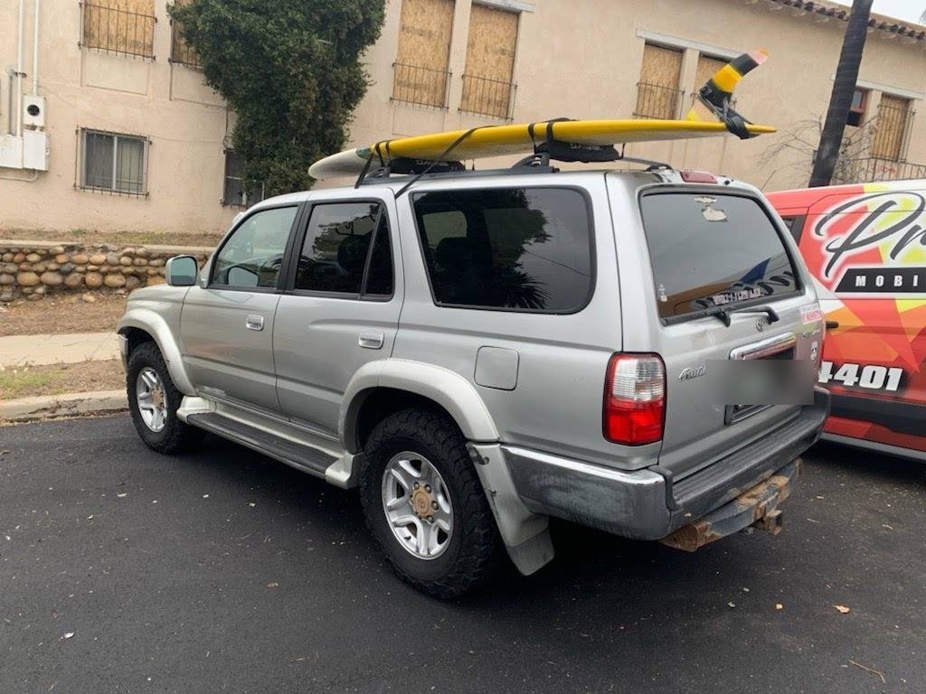 Silver Toyota 4Runner after a full mobile exterior detail