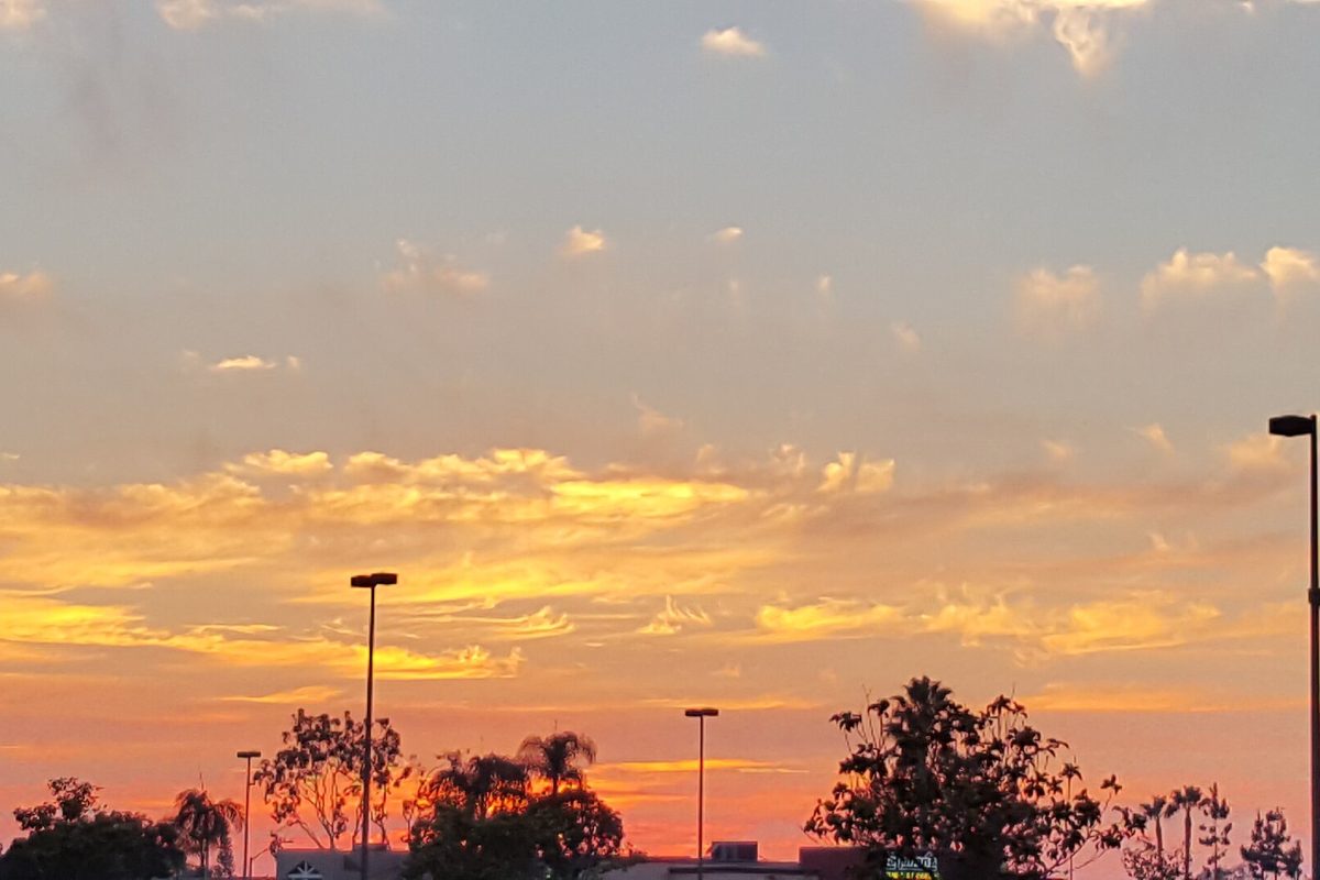 Sunset over Mira Mesa, a mobile car detailing service area in San Diego